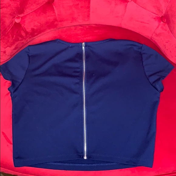 Deep Blue crop top - Picture 2 of 2